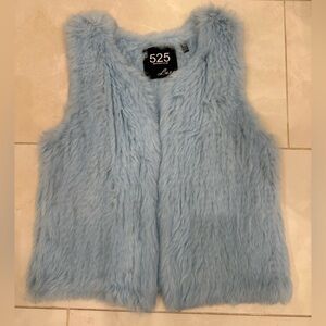 525 American Baby Blue Rabbit Fur Vest